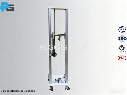 IK01 إلى IK11 مطرقة تأثير المندول مع عناصر ضرب الفولاذ والبولياميد لاختبارات القوة الميكانيكية 220 فولت ، 50/60 هرتز