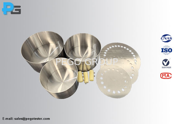 أدوات طهي قياسية متوافقة مع IEC60350-2 بقاعدة من الفولاذ المقاوم للصدأ AISI430 وجدار AISI304 لاختبار استهلاك الطاقة