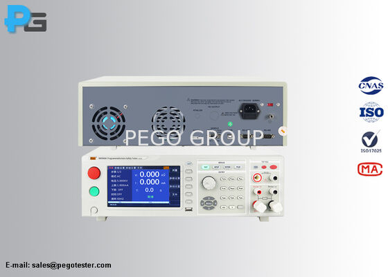 جهاز اختبار السلامة الأوتوماتيكي القابل للبرمجة مع معدات 4 في 1، وشاشة TFT مقاس 7 بوصة، وواجهات PLC للاختبار الكهربائي الشامل